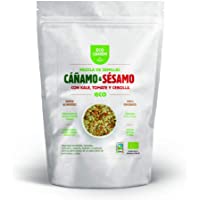 Los mejores  - Semillas de cáñamo &amp- sésamo con Kale- cebolla y tomate BIO. 100% Vegano. Really Raw. 200 g.